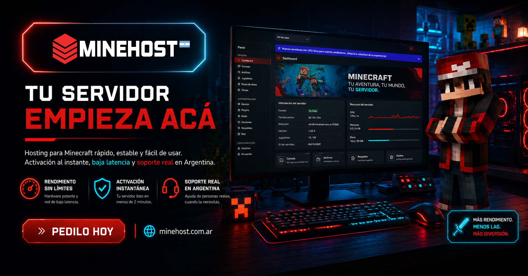 Minehost promoción 3